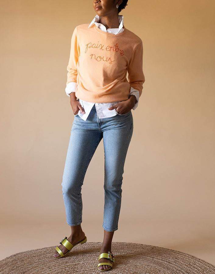 LINGUA FRANCA-Paix Entre Nous Crewneck Sweater-