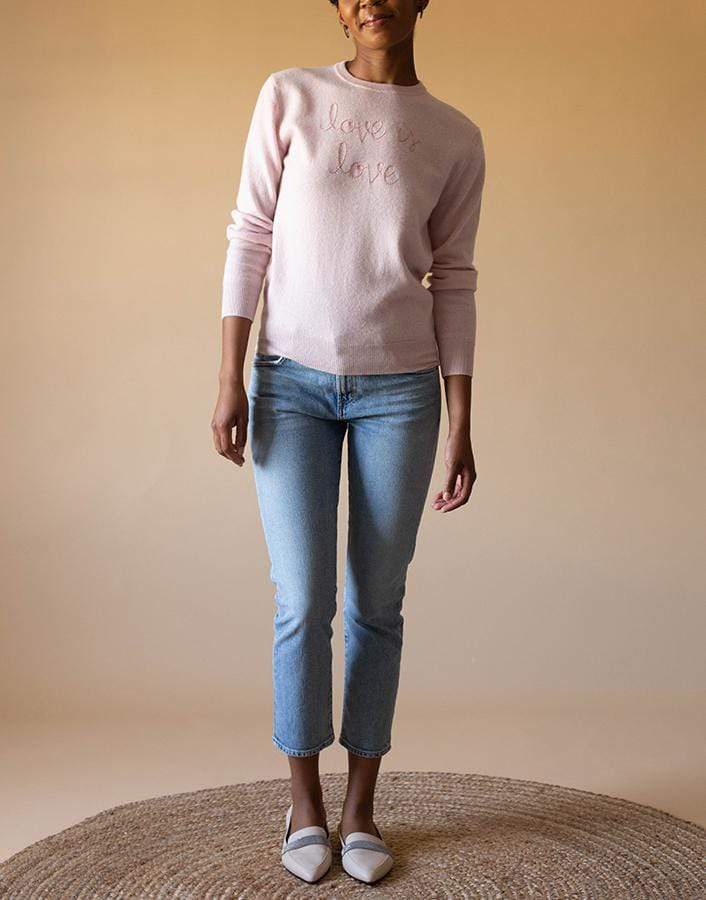 LINGUA FRANCA-Love is Love Crewneck Sweater-