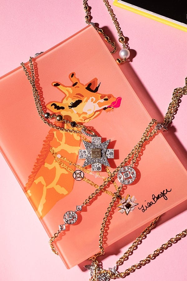LISA BAYER-Giraffe With Ibeads Trinket Tray-GIRAFFE