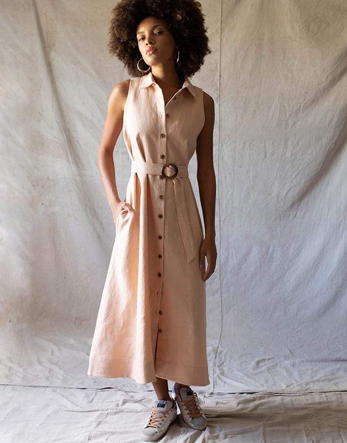 LISA MARIE FERNANDEZ-Alison Shirt Dress-