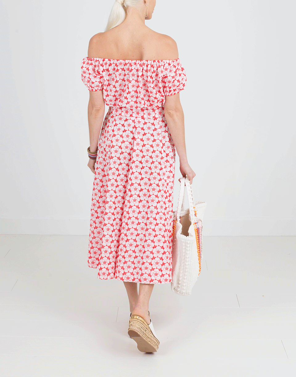 LISA MARIE FERNANDEZ-Leandra Tomato And Cream Eyelet Top-