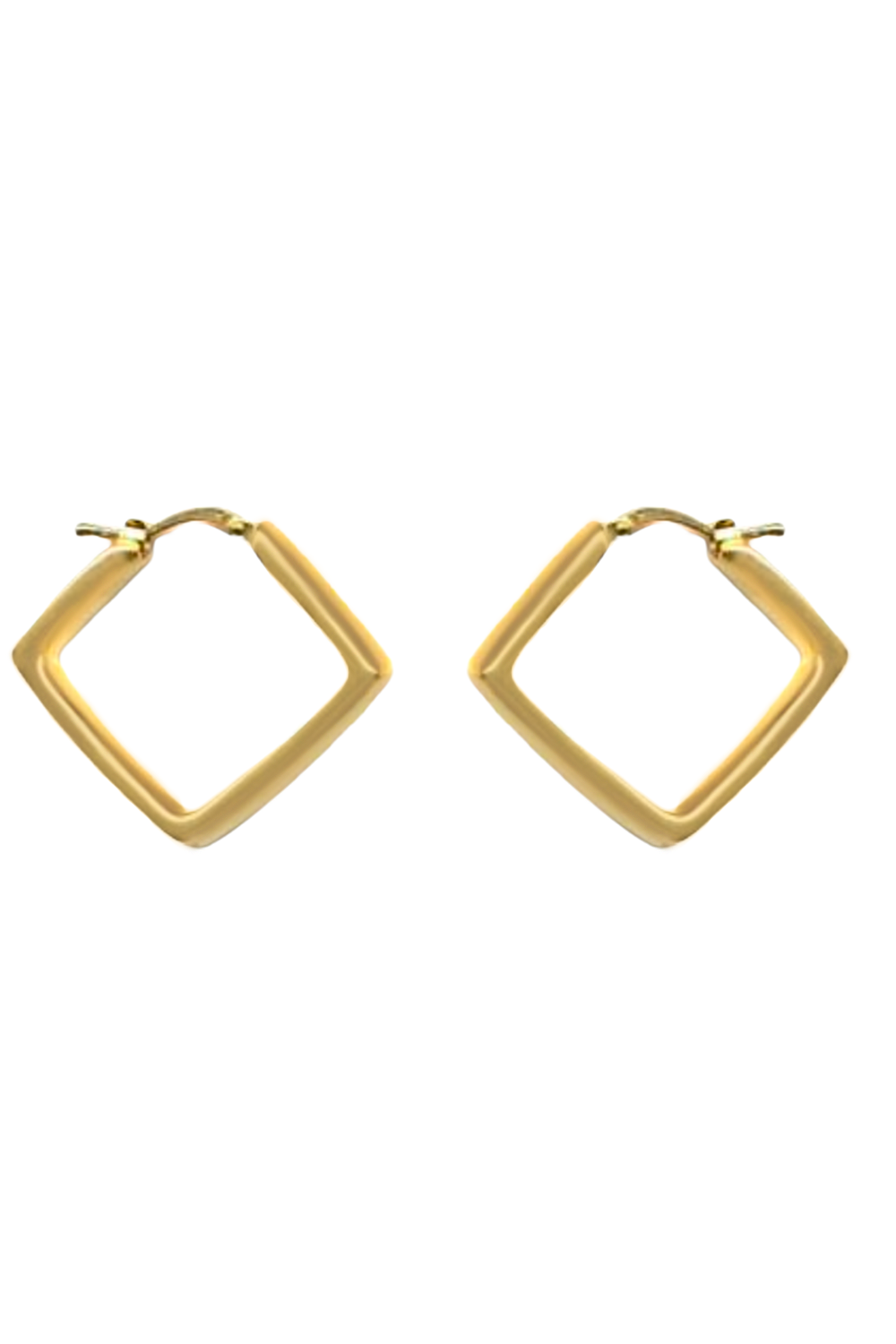 Square Hoop Earrings-YELLOW GOLD-JEWELRYFINE JEWELEARRING-LISA NIK