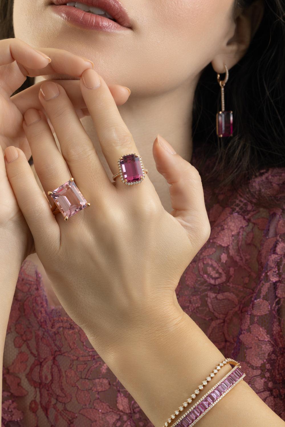 Pink Morganite Ring-ROSE GOLD-5.75-JEWELRYFINE JEWELRING-LISA NIK