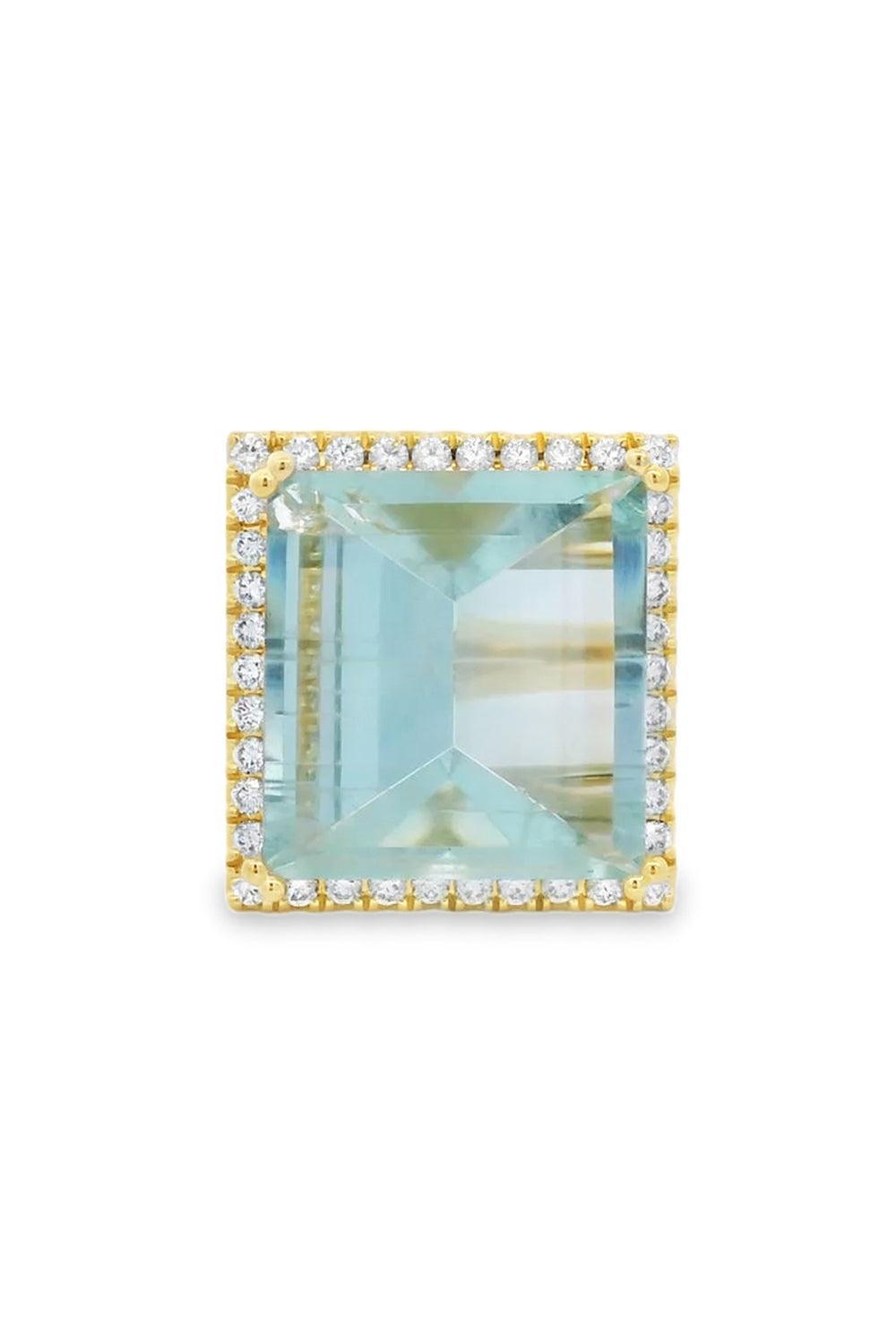 Mirror Cut Green Beryl Ring-YELLOW GOLD-5.75-JEWELRYFINE JEWELRING-LISA NIK