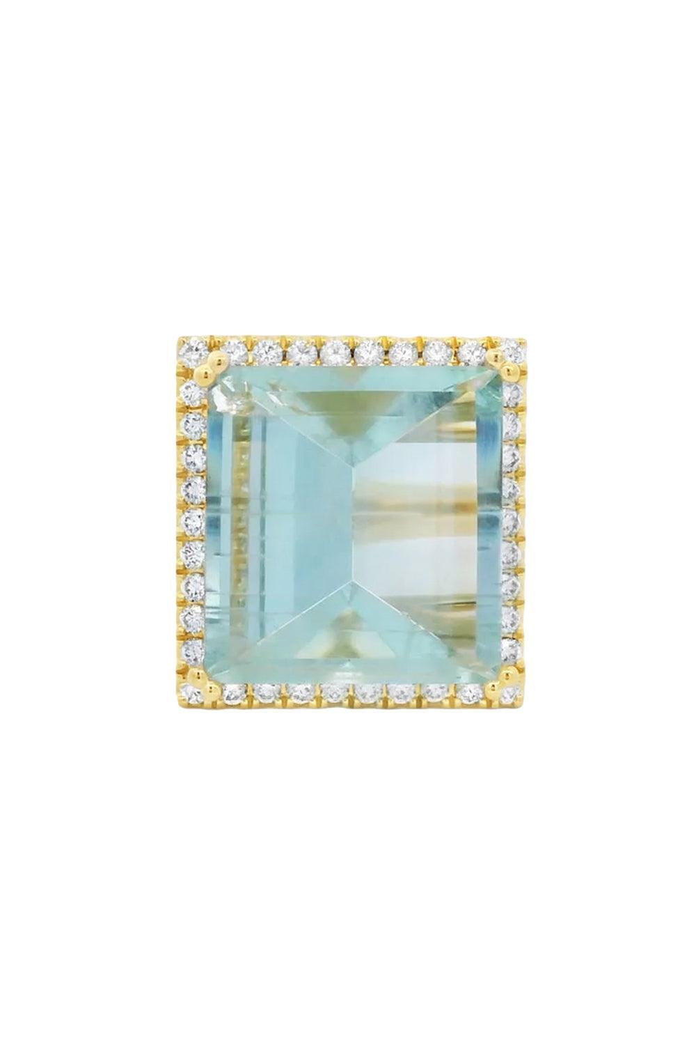 Mirror Cut Green Beryl Ring-YELLOW GOLD-5.75-JEWELRYFINE JEWELRING-LISA NIK
