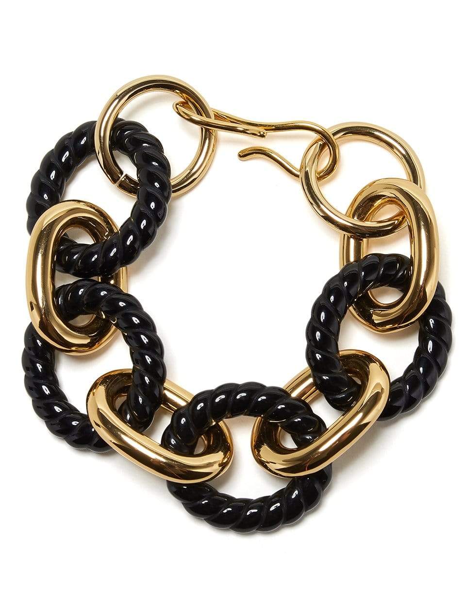 LIZZIE FORTUNATO-Black Mirrored Sea Bracelet-BLACK