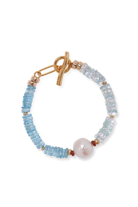 LIZZIE FORTUNATO-Blue Crush Rock Candy Bracelet-BLUE