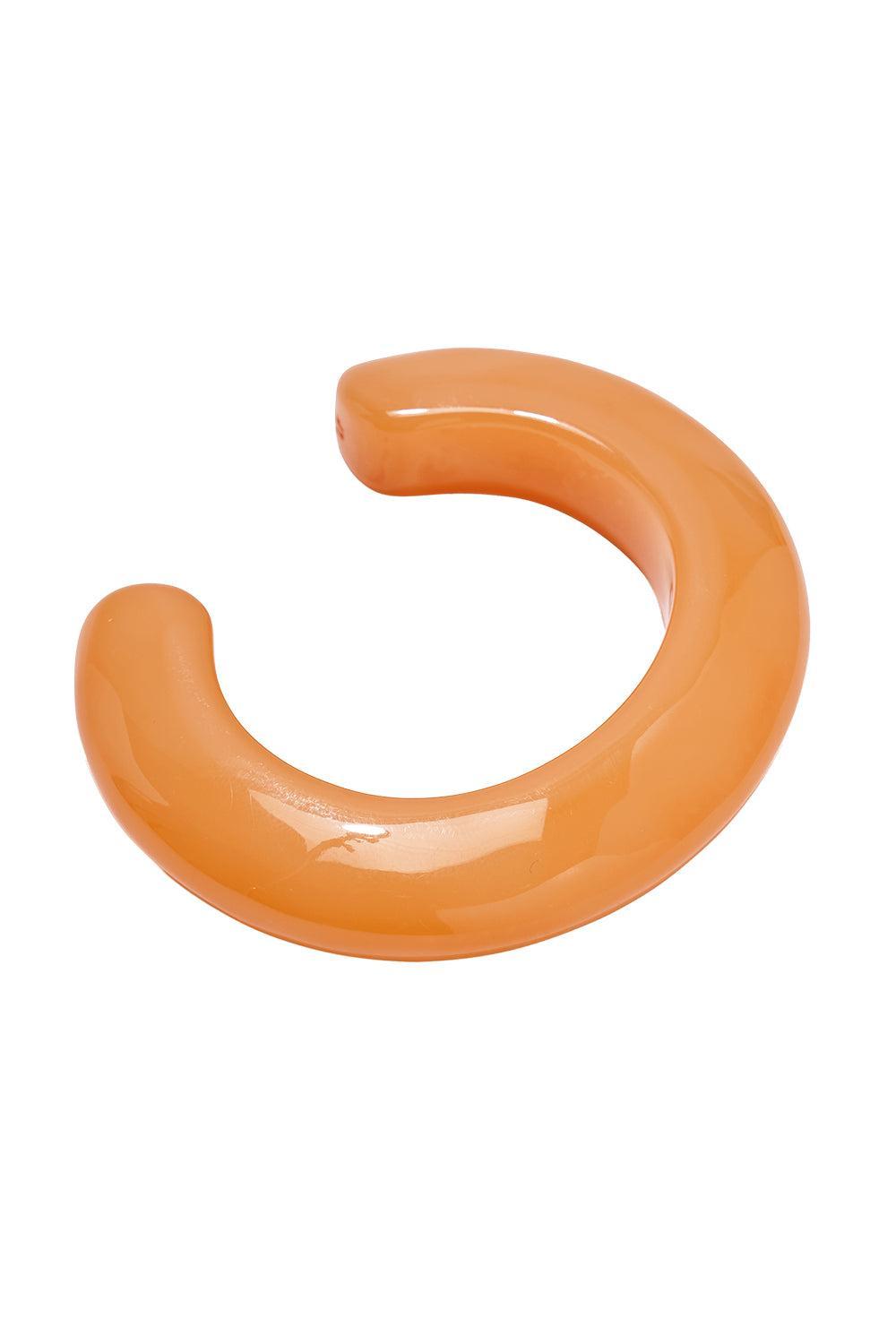 Tangerine Ridge Cuff Bracelet-ORANGE-XS/S-JEWELRYBOUTIQUEBRACELET O-LIZZIE FORTUNATO