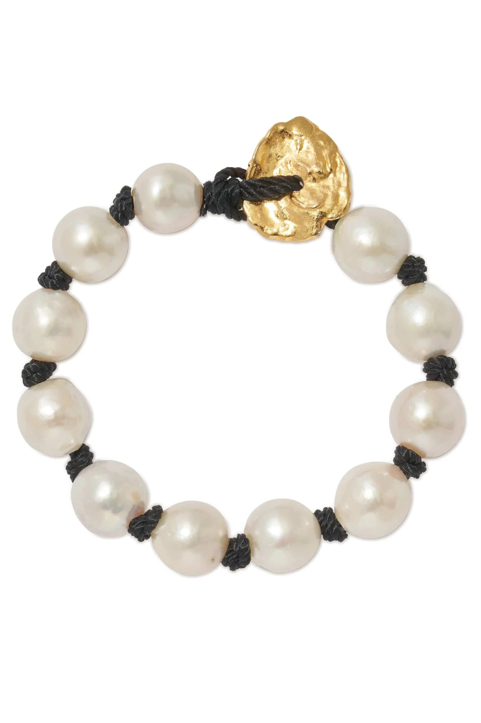 LIZZIE FORTUNATO-Cruz Bracelet-PEARL