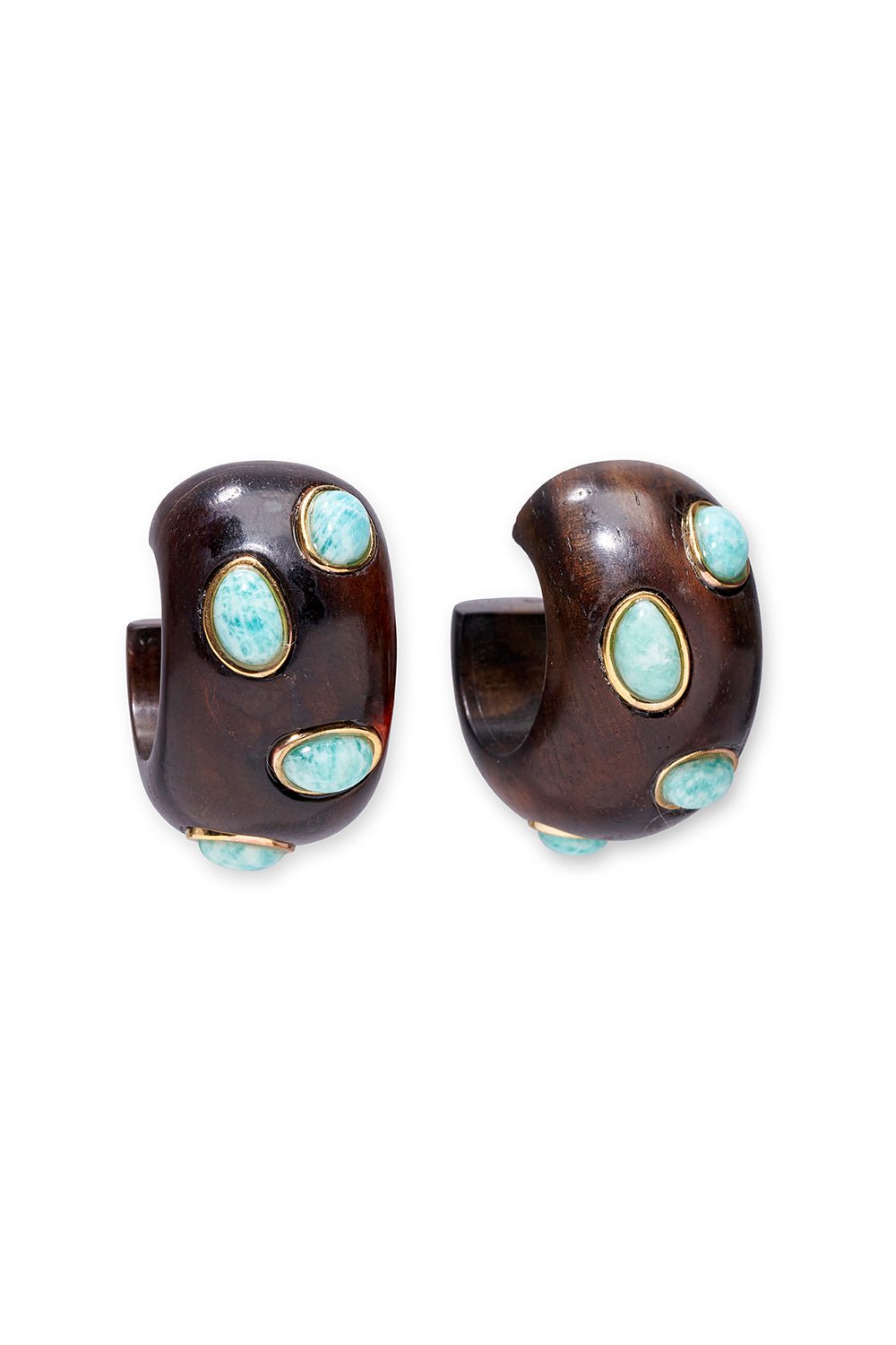 LIZZIE FORTUNATO-Acacia Earrings - Amazonite-AMAZONITE