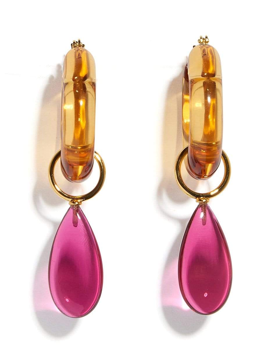 LIZZIE FORTUNATO-Mini Spritz Hoops in Honey-AMBER