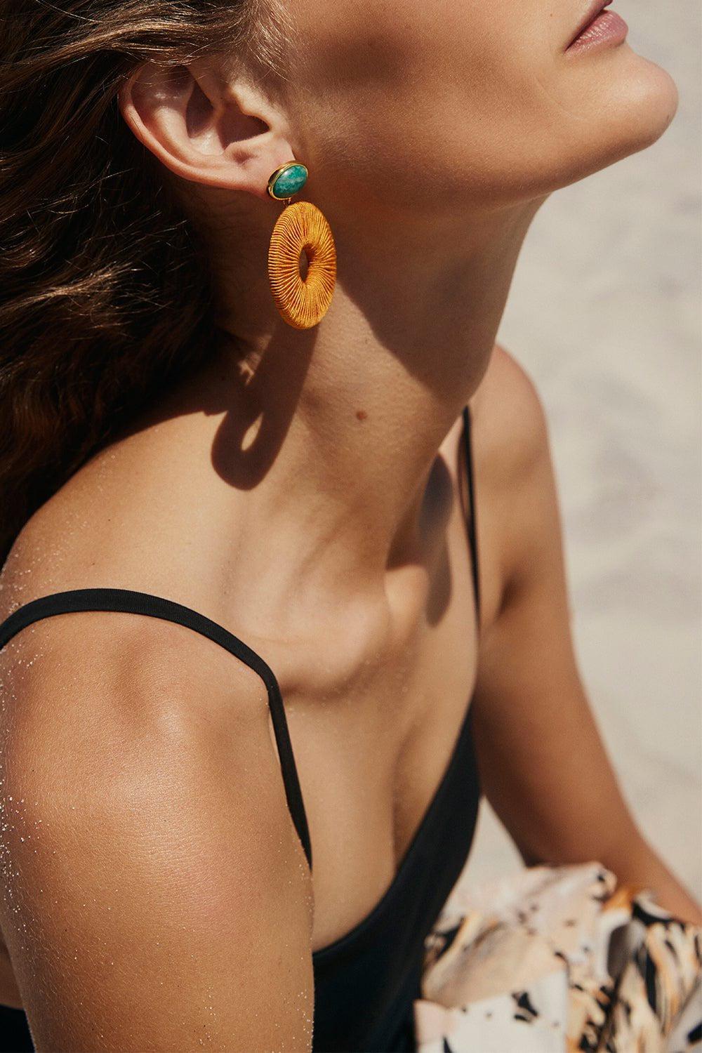 LIZZIE FORTUNATO-Ria Formosa Earrings-AMBER
