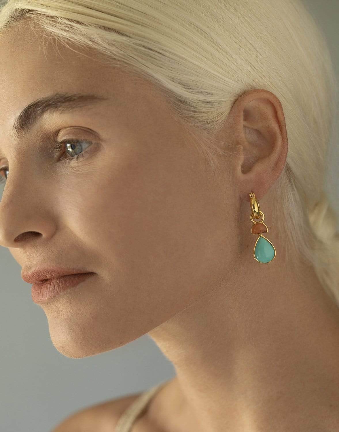 LIZZIE FORTUNATO-Breeze Earrings-BRASS