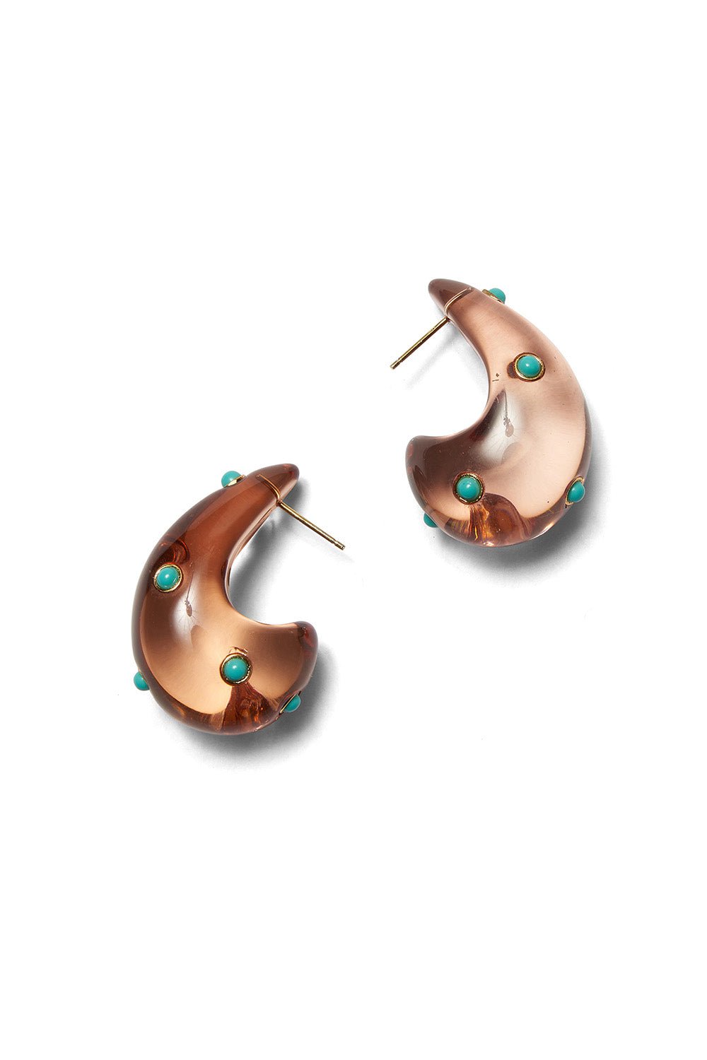 LIZZIE FORTUNATO-Arp Earrings-CARAMEL