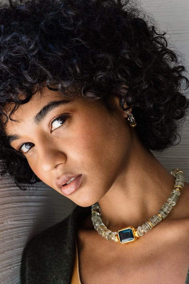 LIZZIE FORTUNATO-Infinity Hoops - Clear-CLEAR
