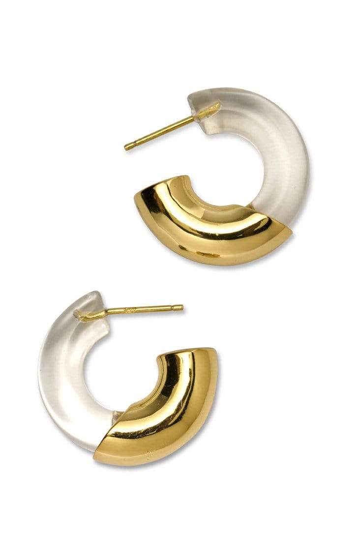 LIZZIE FORTUNATO-Infinity Hoops - Clear-CLEAR