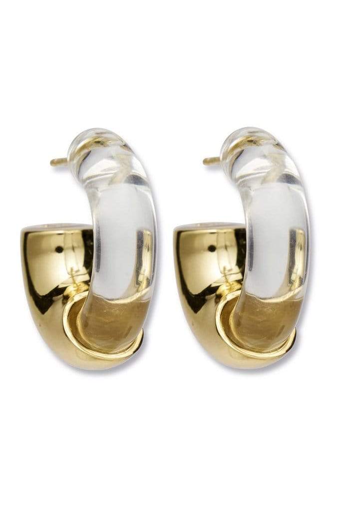 LIZZIE FORTUNATO-Infinity Hoops - Clear-CLEAR