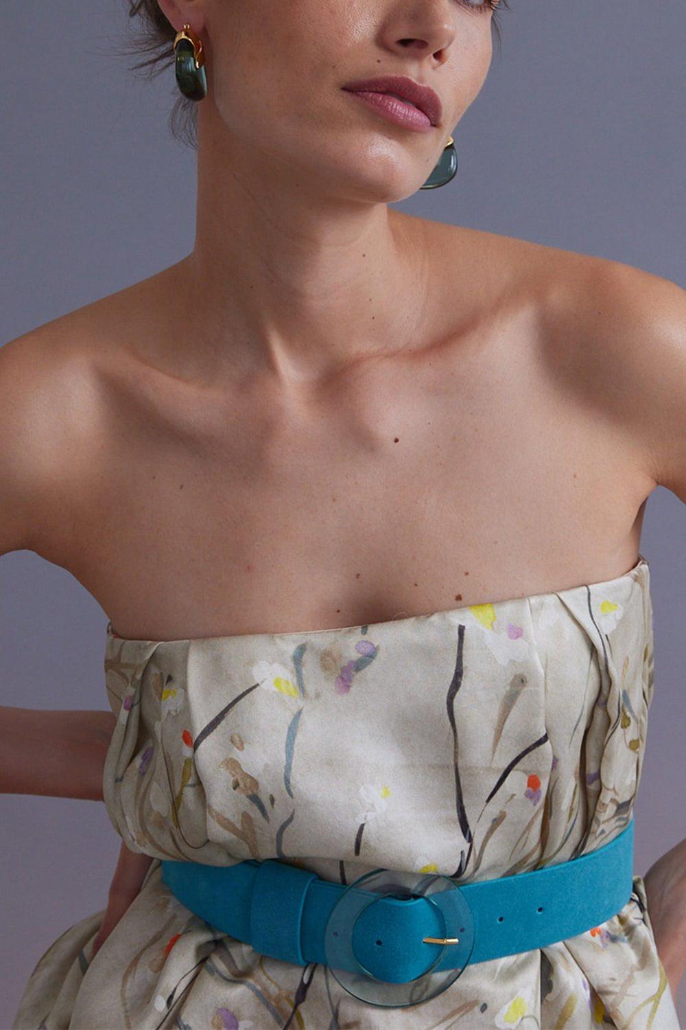 LIZZIE FORTUNATO-Organic Hoop Earrings - Electric-ELECTRIC
