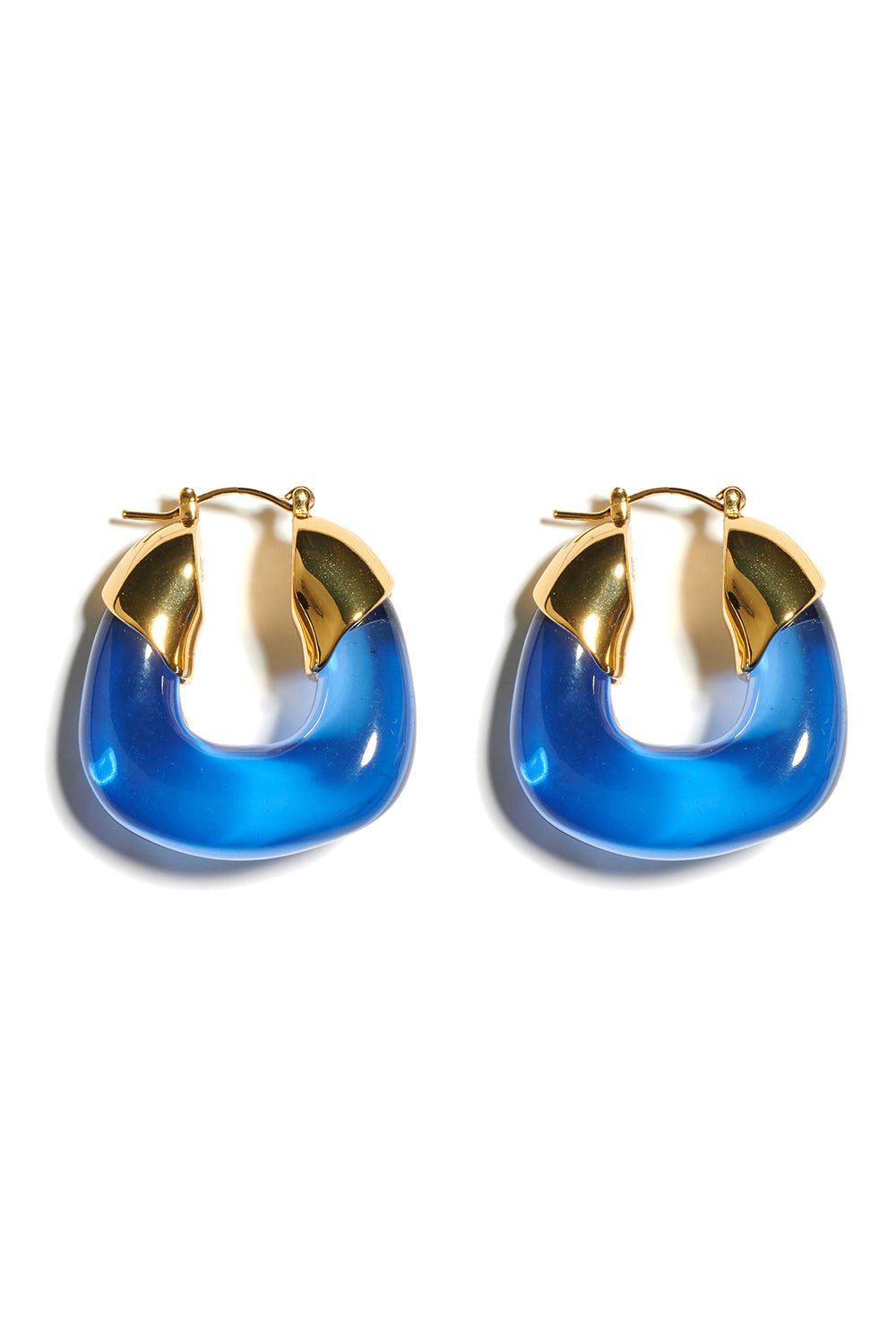 LIZZIE FORTUNATO-Organic Hoop Earrings - Electric-ELECTRIC
