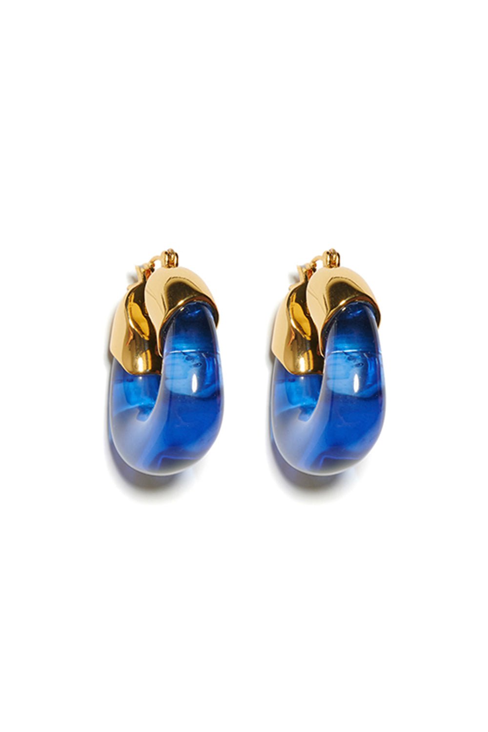 LIZZIE FORTUNATO-Organic Hoop Earrings - Electric-ELECTRIC