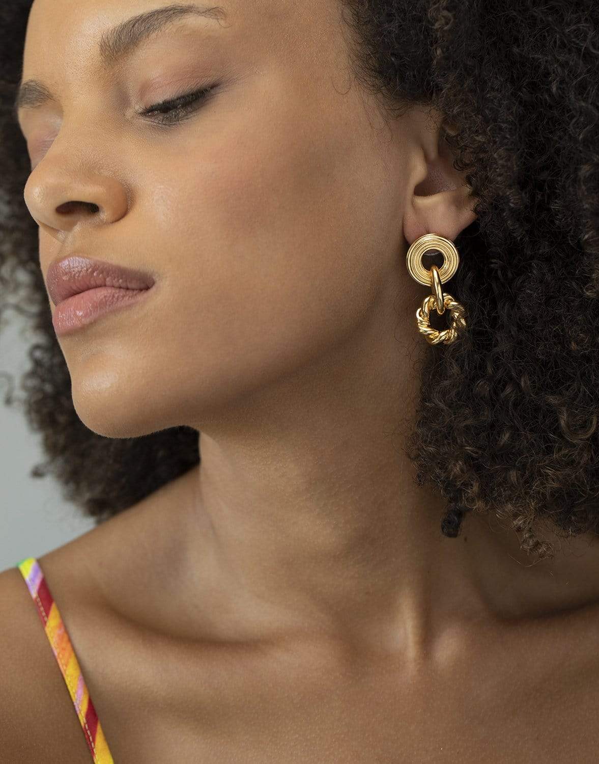 LIZZIE FORTUNATO-Gold Rush Earring-GOLD