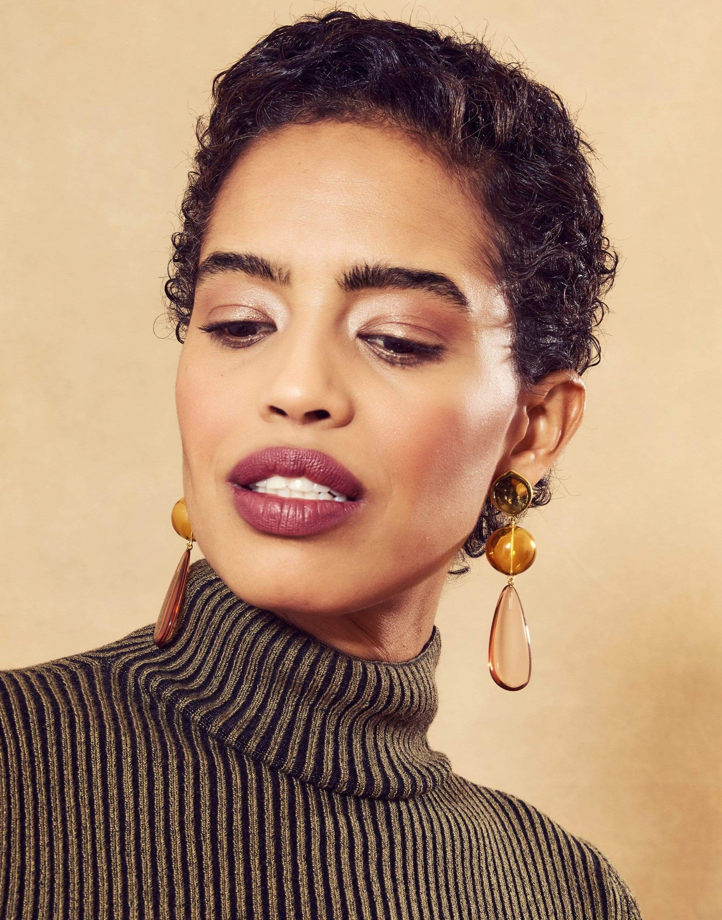 LIZZIE FORTUNATO-Miele Drop Earrings-HONEY