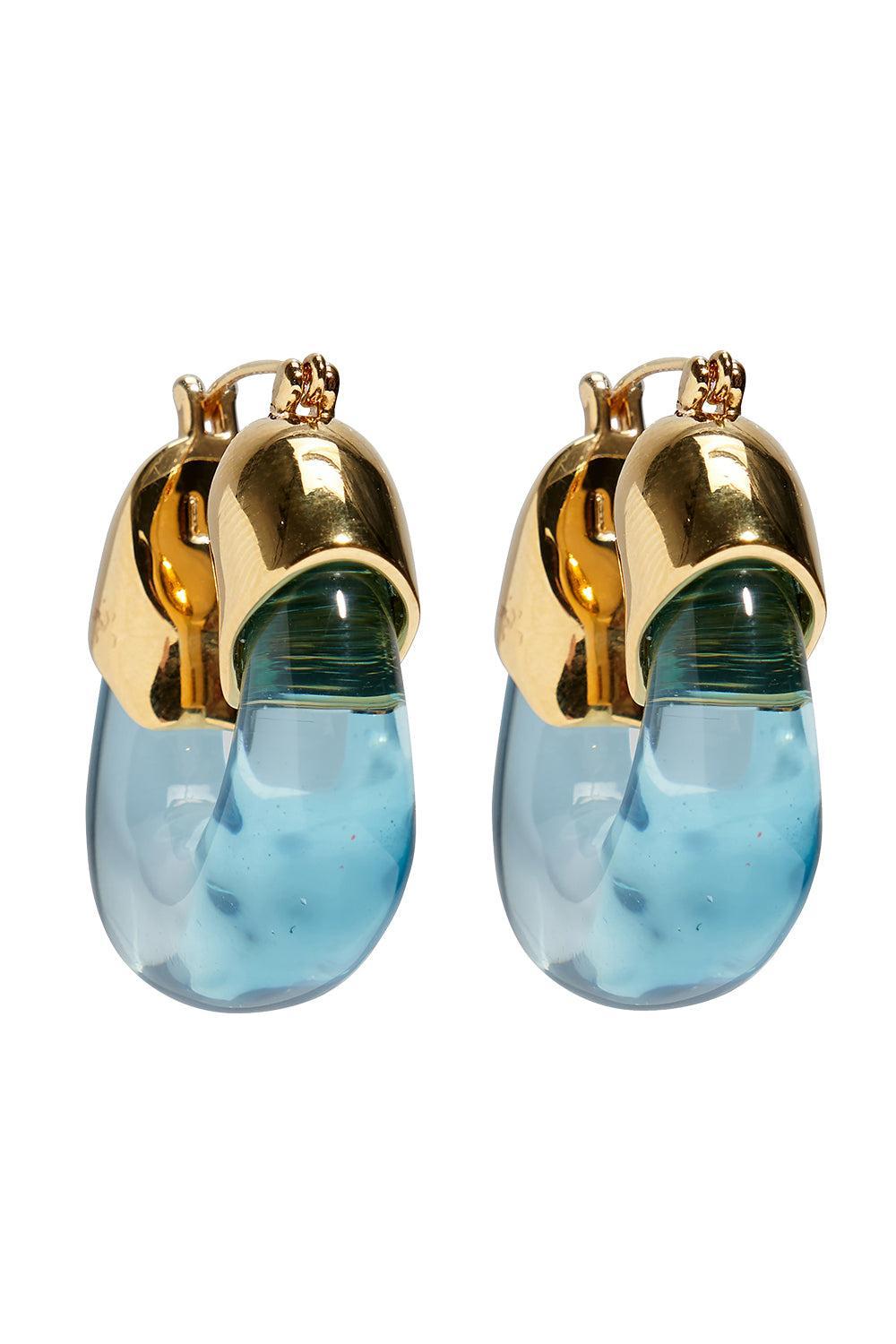 Lagoon Organic Hoop Earrings-LAGOON-JEWELRYBOUTIQUEEARRING-LIZZIE FORTUNATO