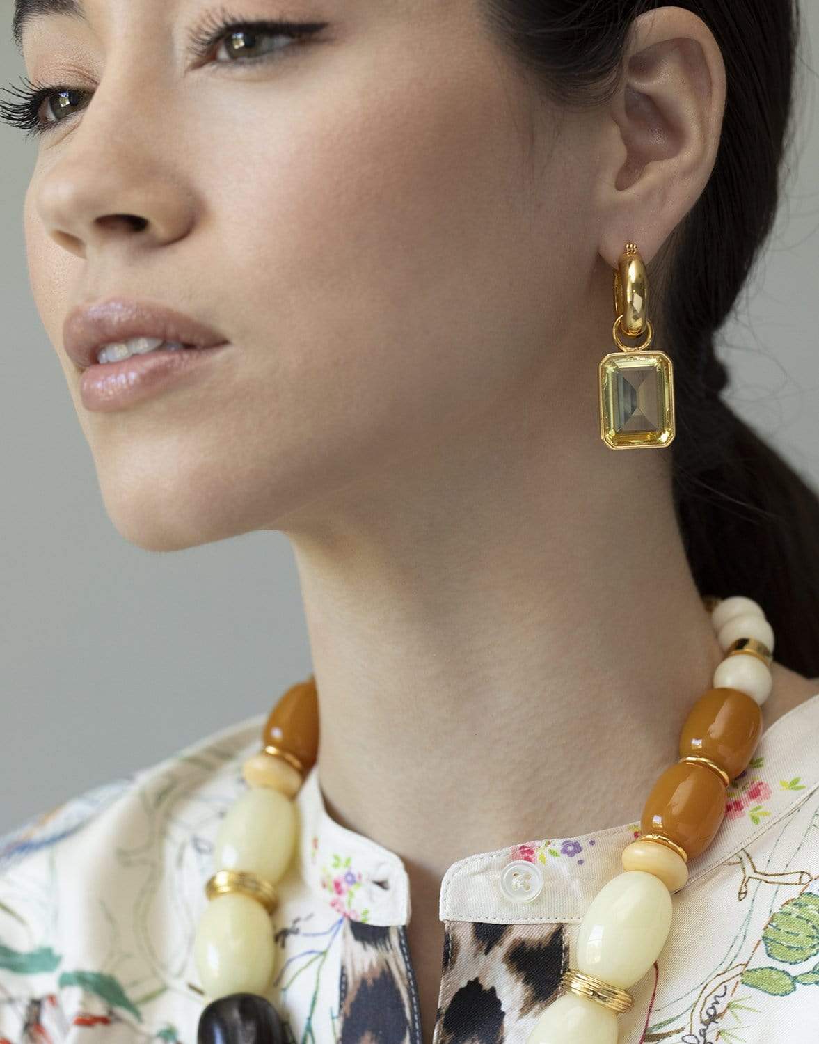 LIZZIE FORTUNATO-Jubilee Earrings in Lemon-LEMON