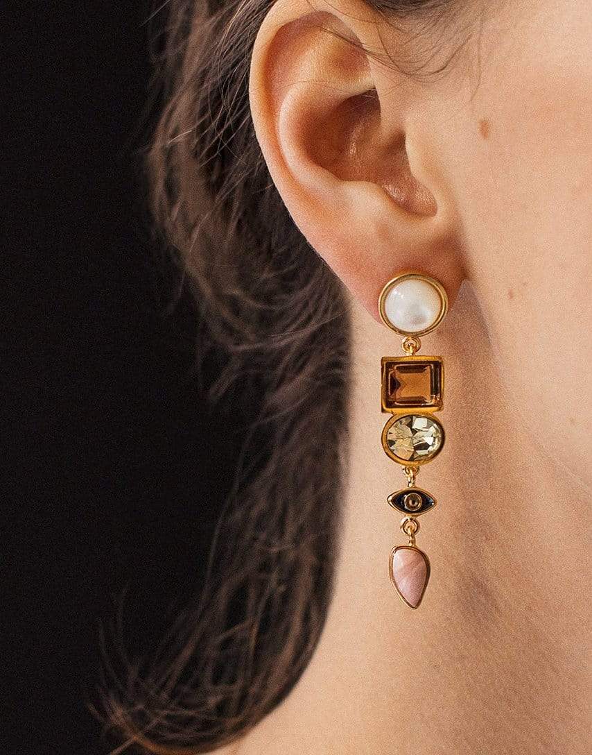 LIZZIE FORTUNATO-Horus Earrings-MULTI