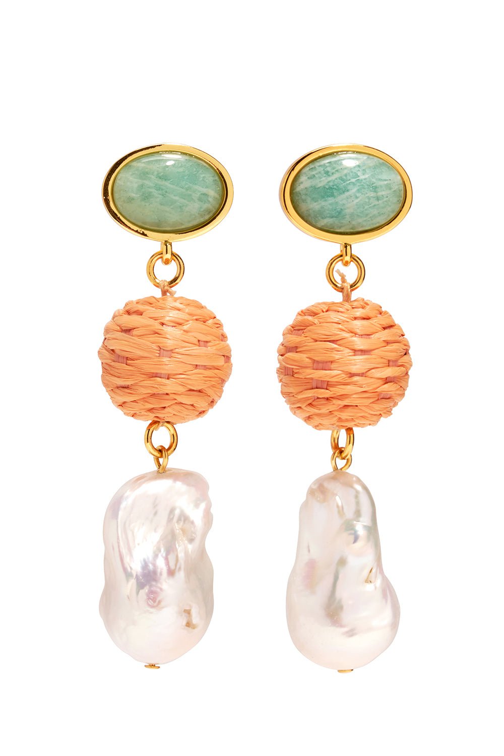 LIZZIE FORTUNATO-Mandarina Drop Earrings-MULTI