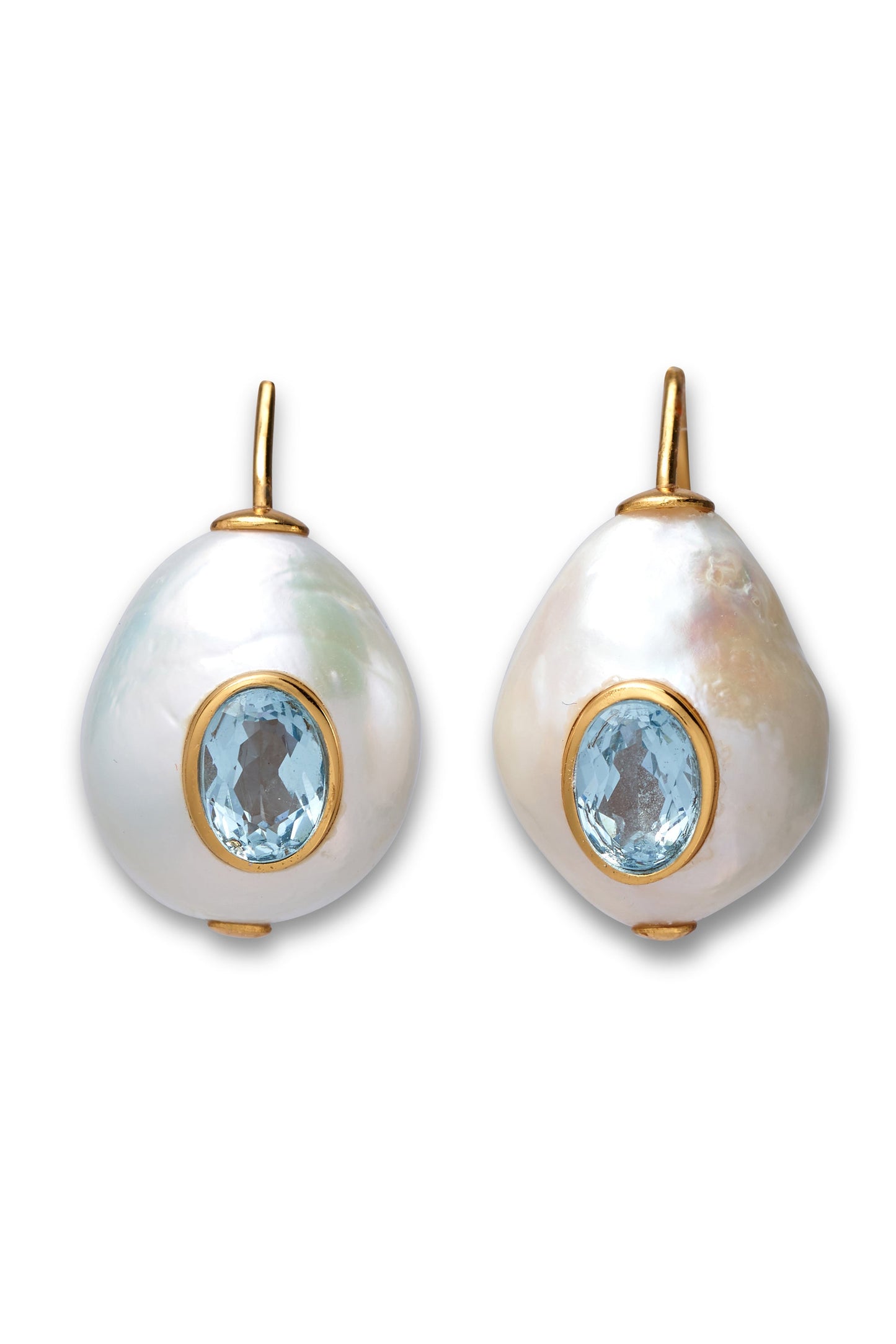 LIZZIE FORTUNATO-Pearl Pablo Earrings - Blue Topaz-MULTI