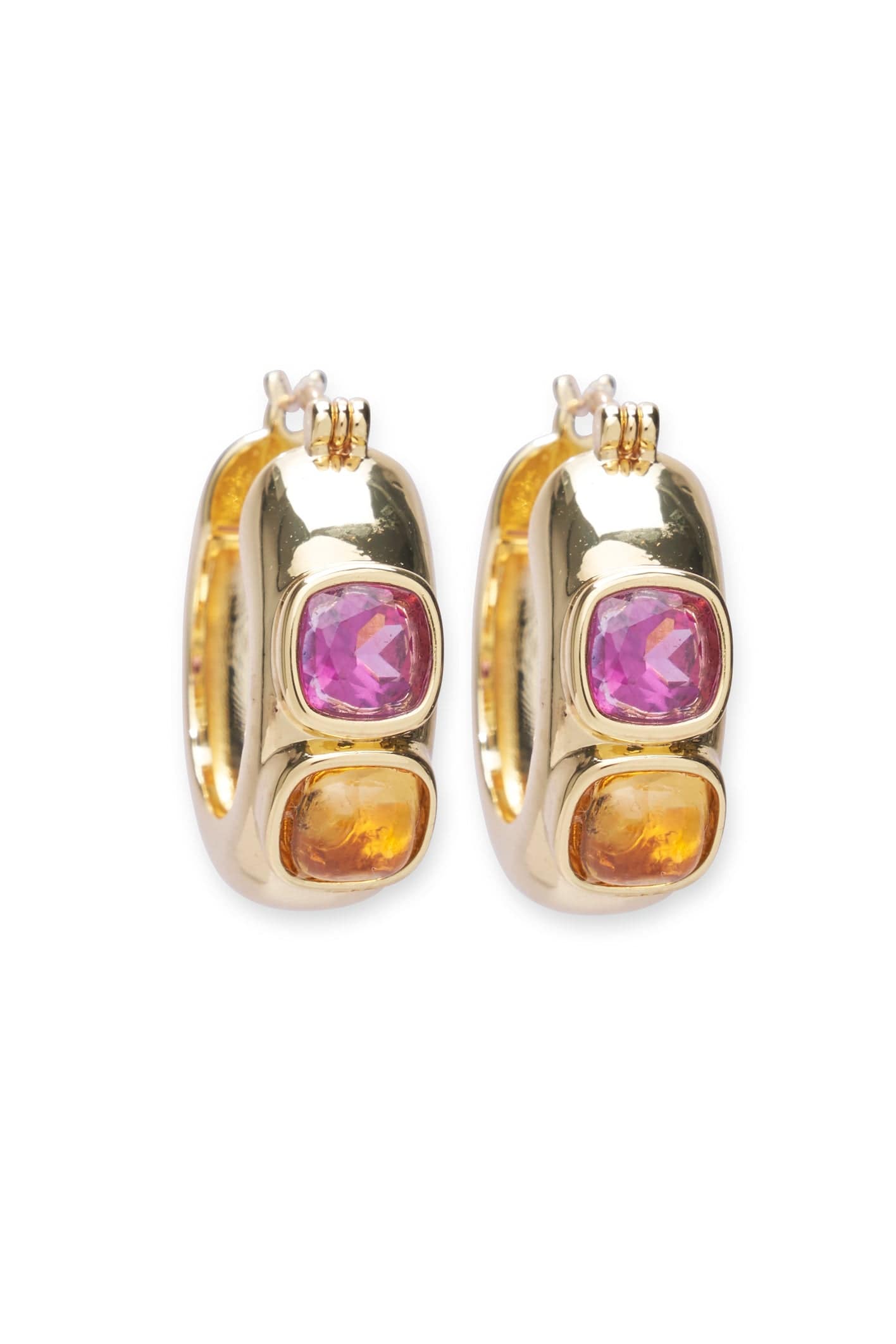 LIZZIE FORTUNATO-Piet Hoop Earrings-MULTI