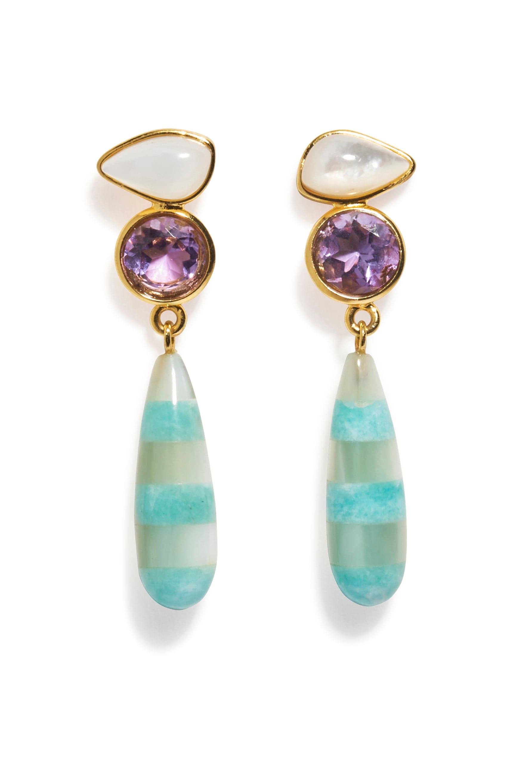LIZZIE FORTUNATO-Ripple Earrings-MULTI