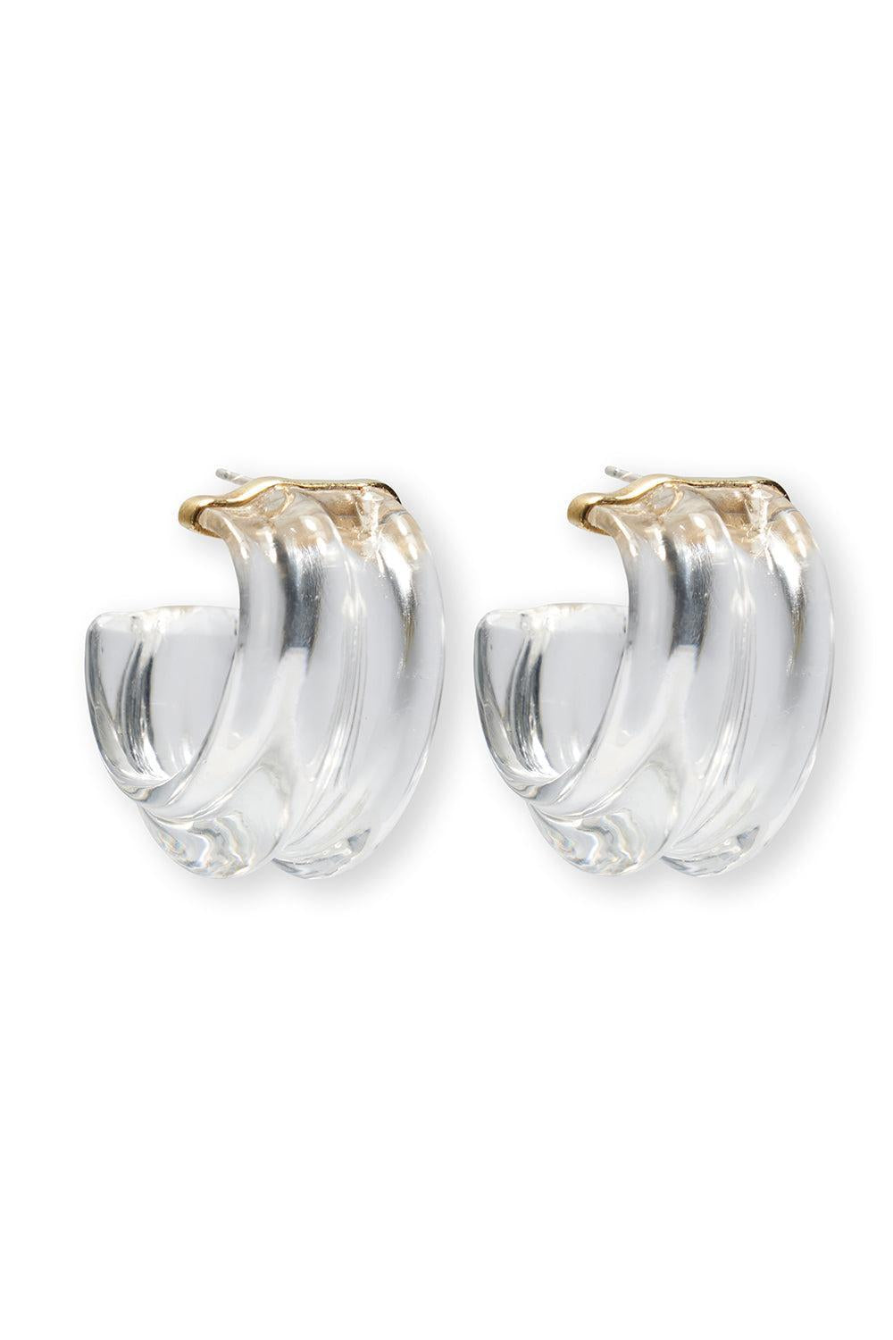 Storm Sculpted Hoop Earrings-MULTI-JEWELRYBOUTIQUEEARRING-LIZZIE FORTUNATO