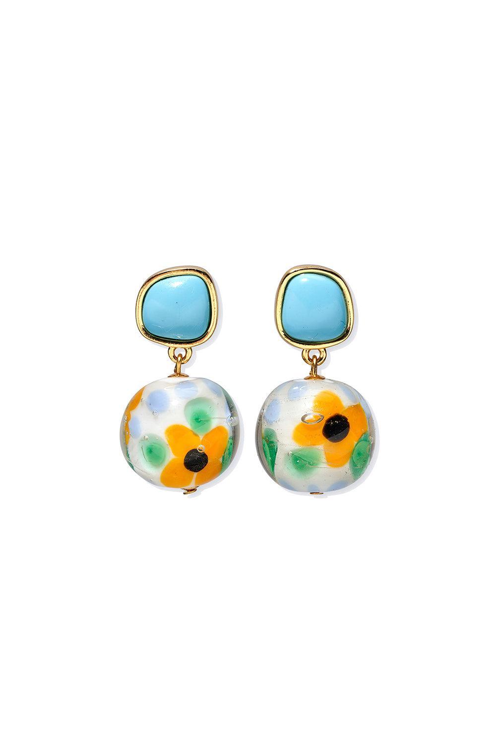 Turquoise Kado Drop Earrings