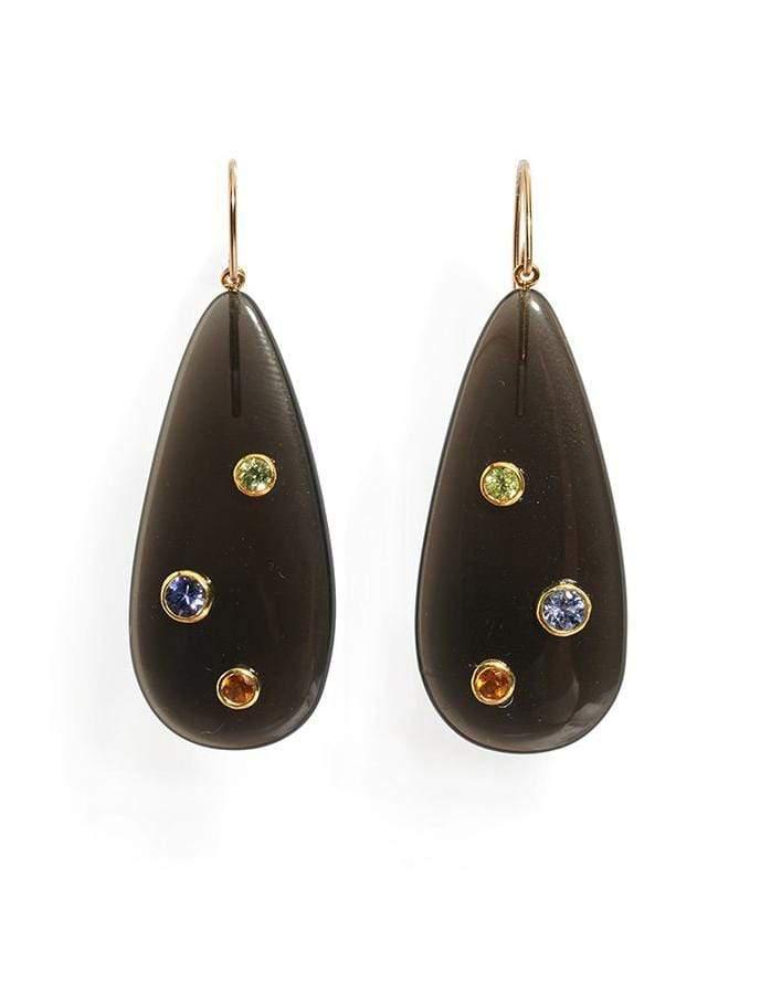 LIZZIE FORTUNATO-Ceremony Earrings in Onyx-ONYX