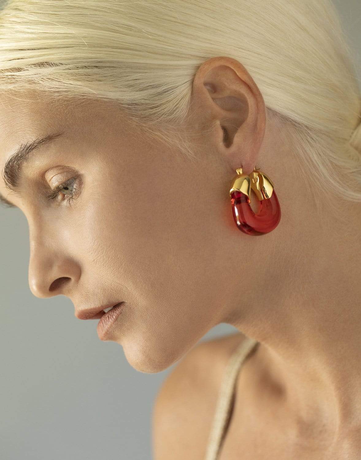 LIZZIE FORTUNATO-Organic Hoops - Persimmon-PERSIMMO