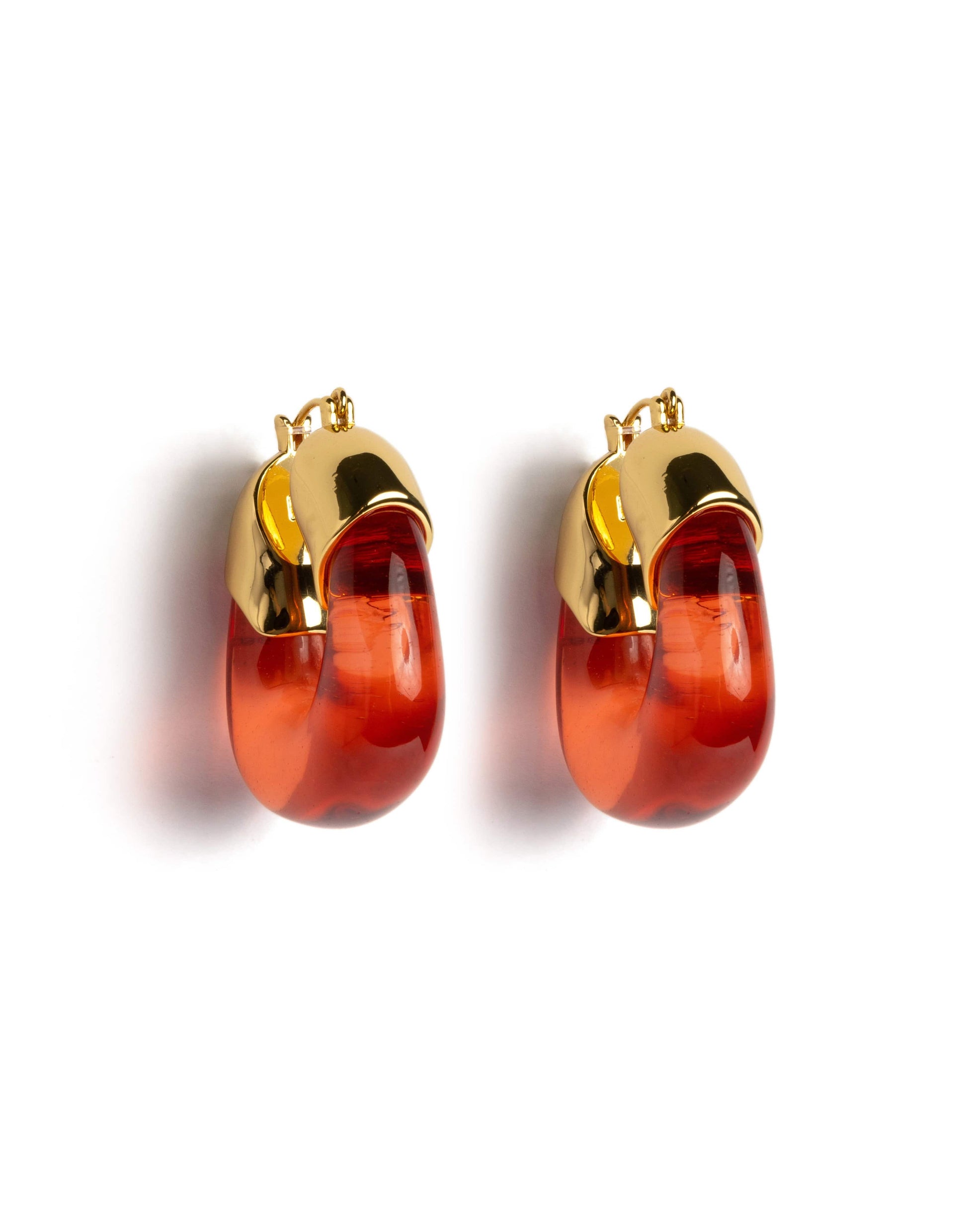 LIZZIE FORTUNATO-Organic Hoops - Persimmon-PERSIMMO