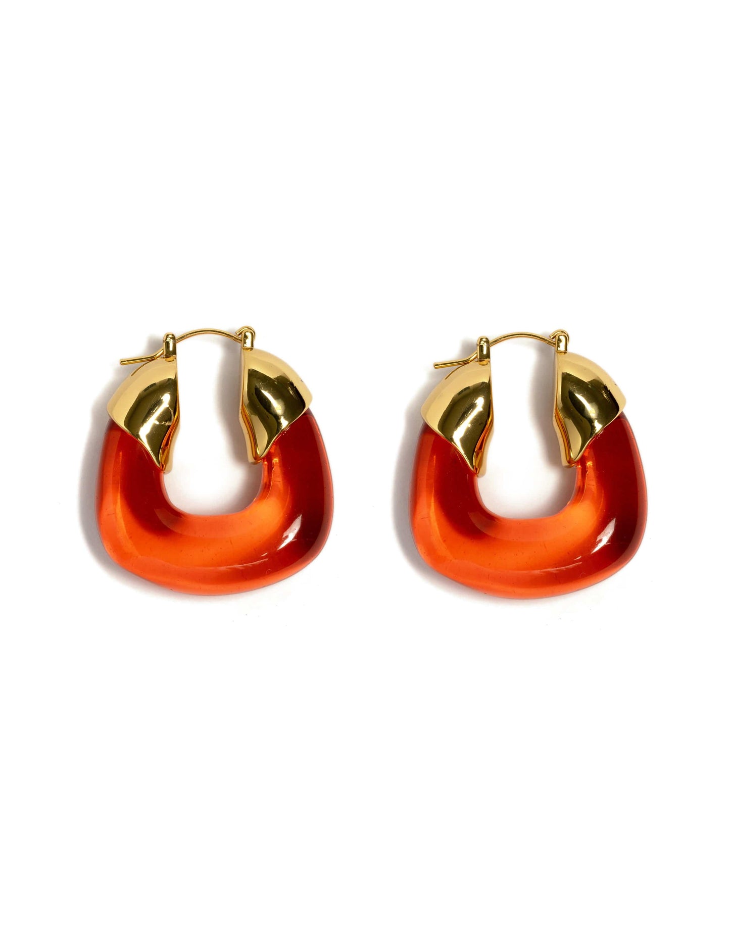 LIZZIE FORTUNATO-Organic Hoops - Persimmon-PERSIMMO