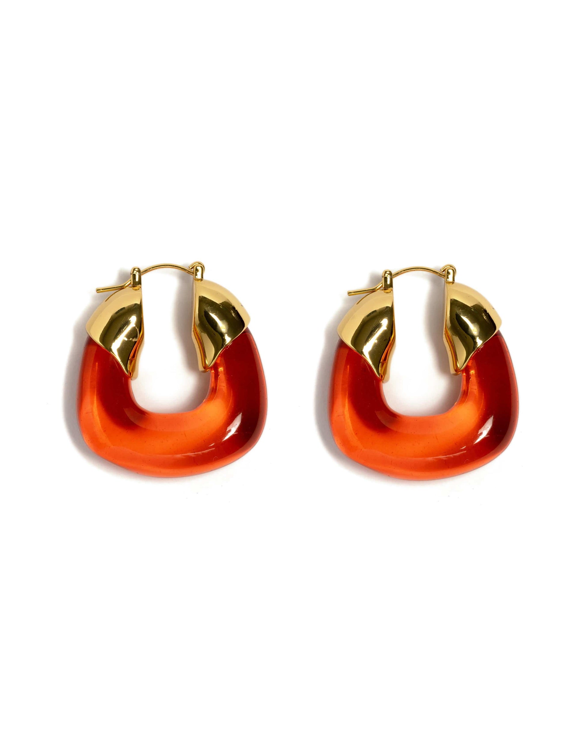 LIZZIE FORTUNATO-Organic Hoops - Persimmon-PERSIMMO