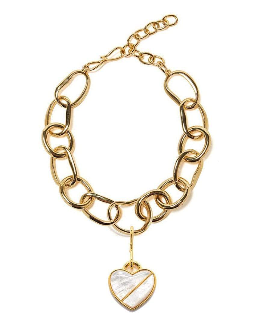 LIZZIE FORTUNATO-Heart Pendant - Daydream-WHITE
