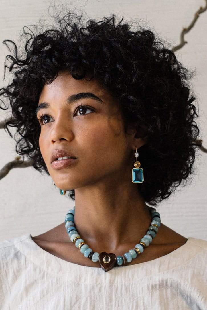 LIZZIE FORTUNATO-Aqua Gemini Collar-AQUA