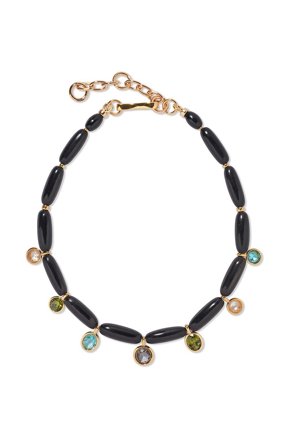 ELEGANCE CRAFT COLLAR NECKLACE-BLACK-15-JEWELRYBOUTIQUENECKLACE O-LIZZIE FORTUNATO