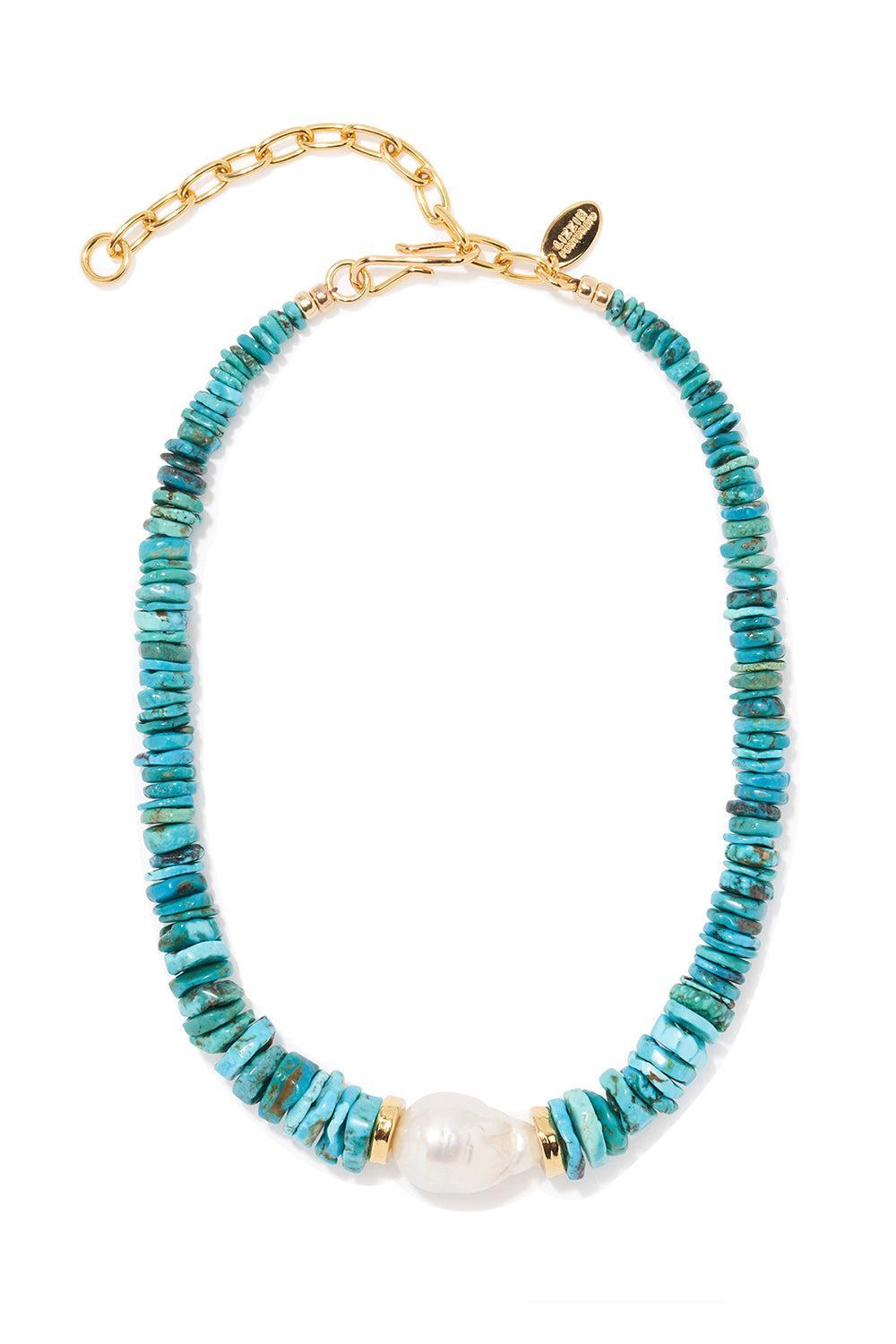 Sky Stone Necklace-BLUE-JEWELRYBOUTIQUENECKLACE O-LIZZIE FORTUNATO