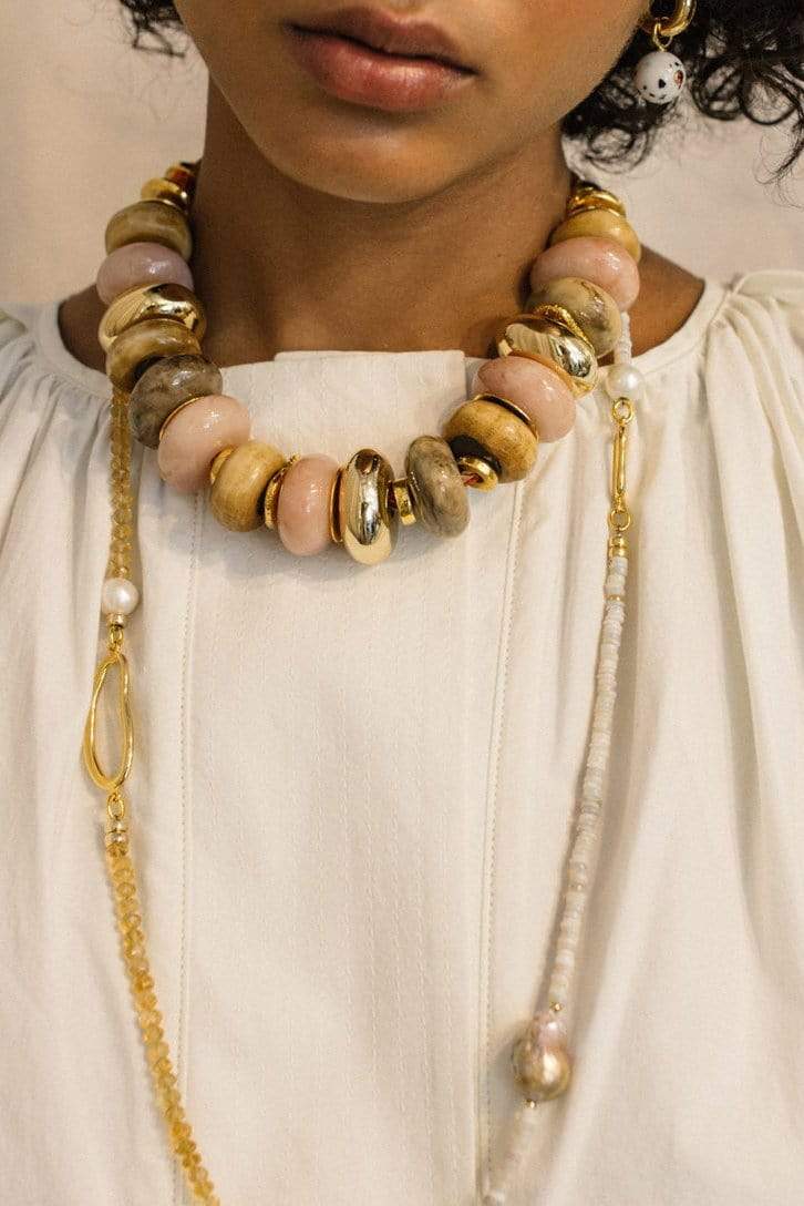LIZZIE FORTUNATO-Mystic Necklace-CITRINE