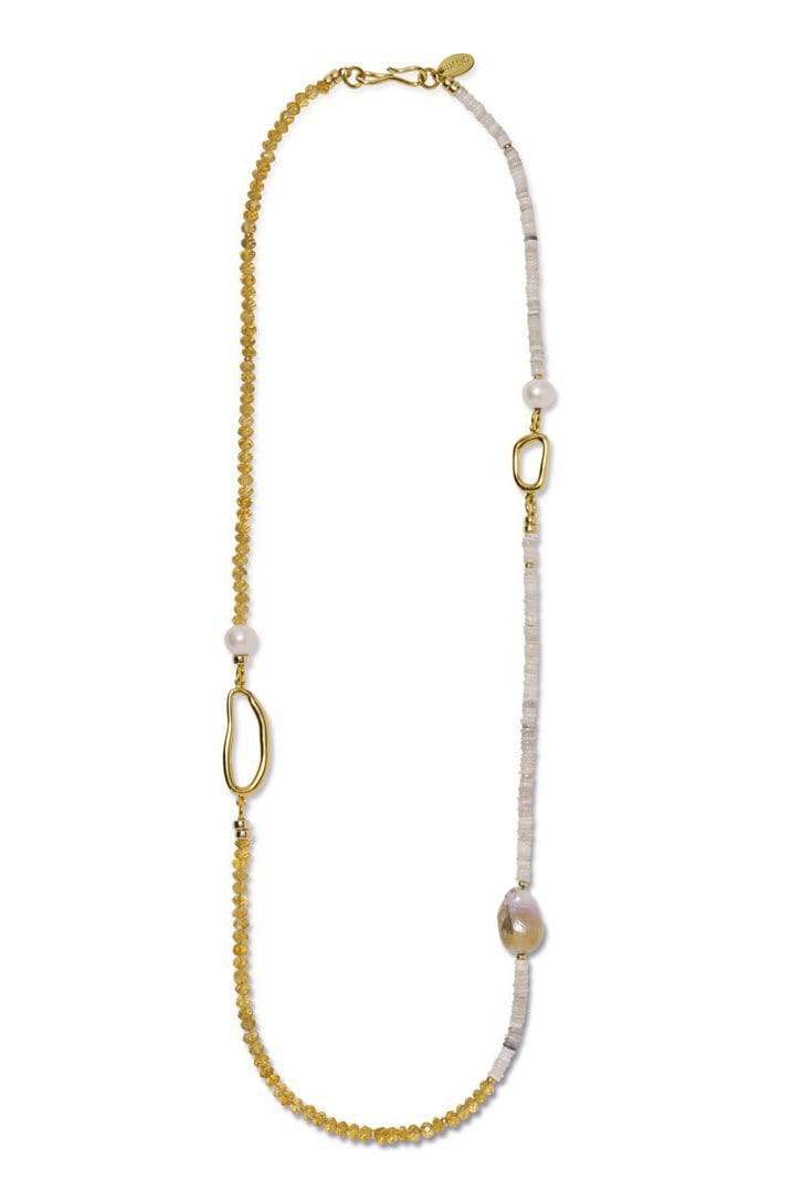LIZZIE FORTUNATO-Mystic Necklace-CITRINE