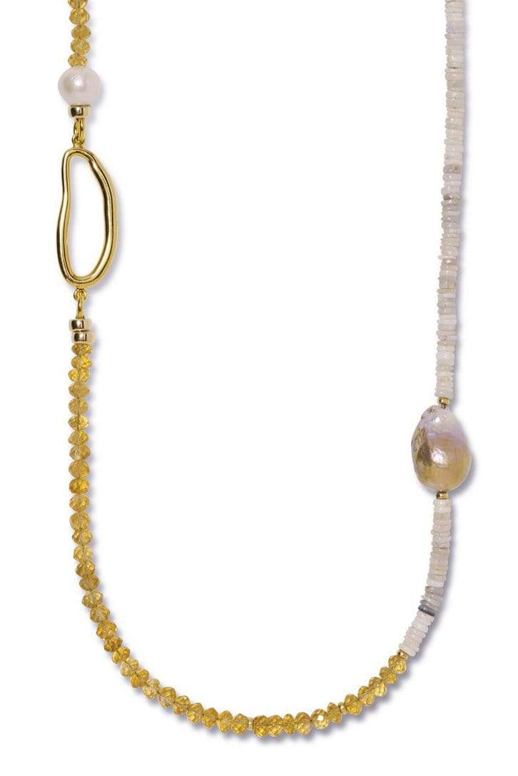 LIZZIE FORTUNATO-Mystic Necklace-CITRINE