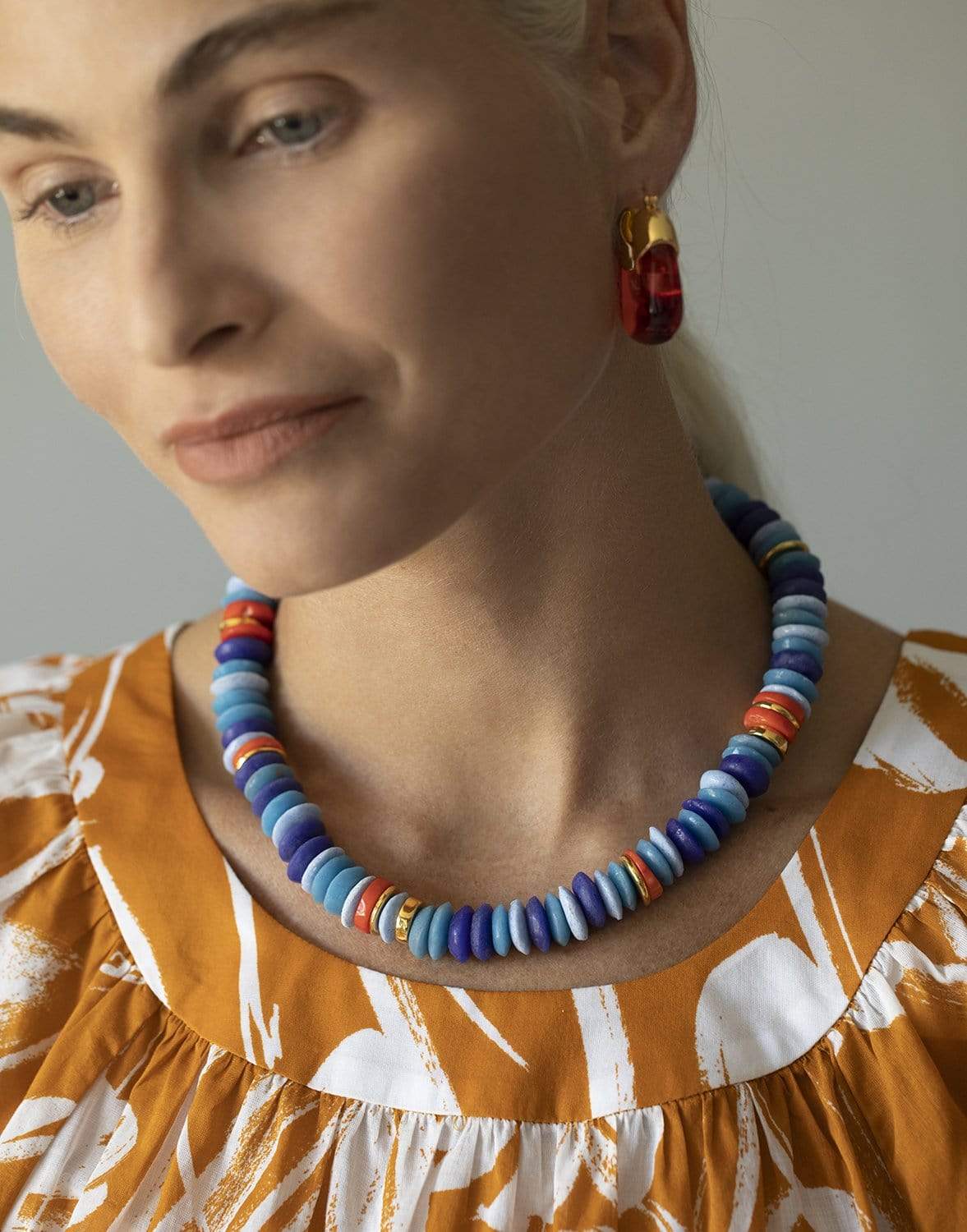 LIZZIE FORTUNATO-Laguna Necklace - Denim-DENIM