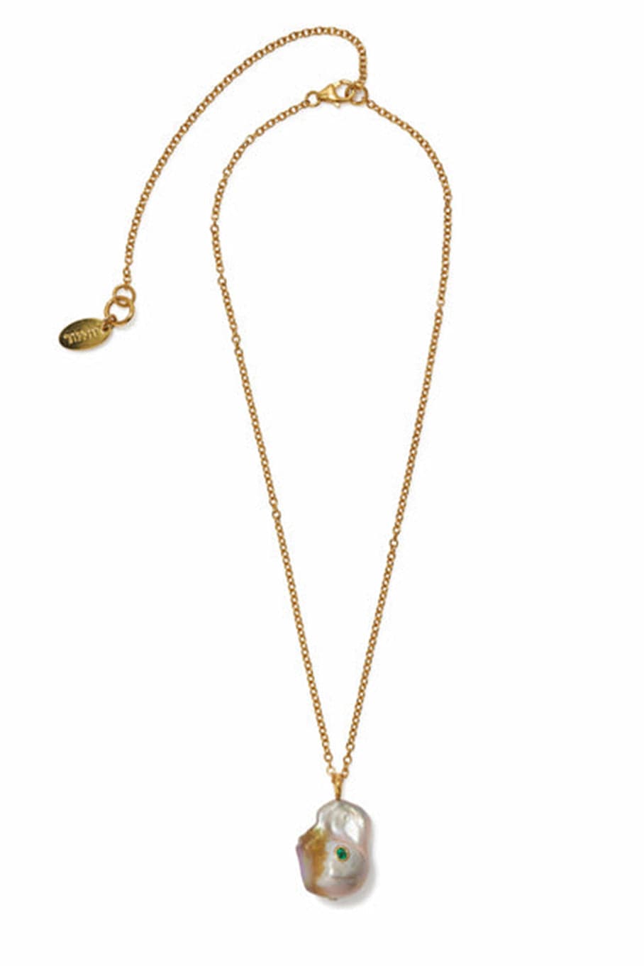 LIZZIE FORTUNATO-Golden Pearl Oasis Necklace-GOLD