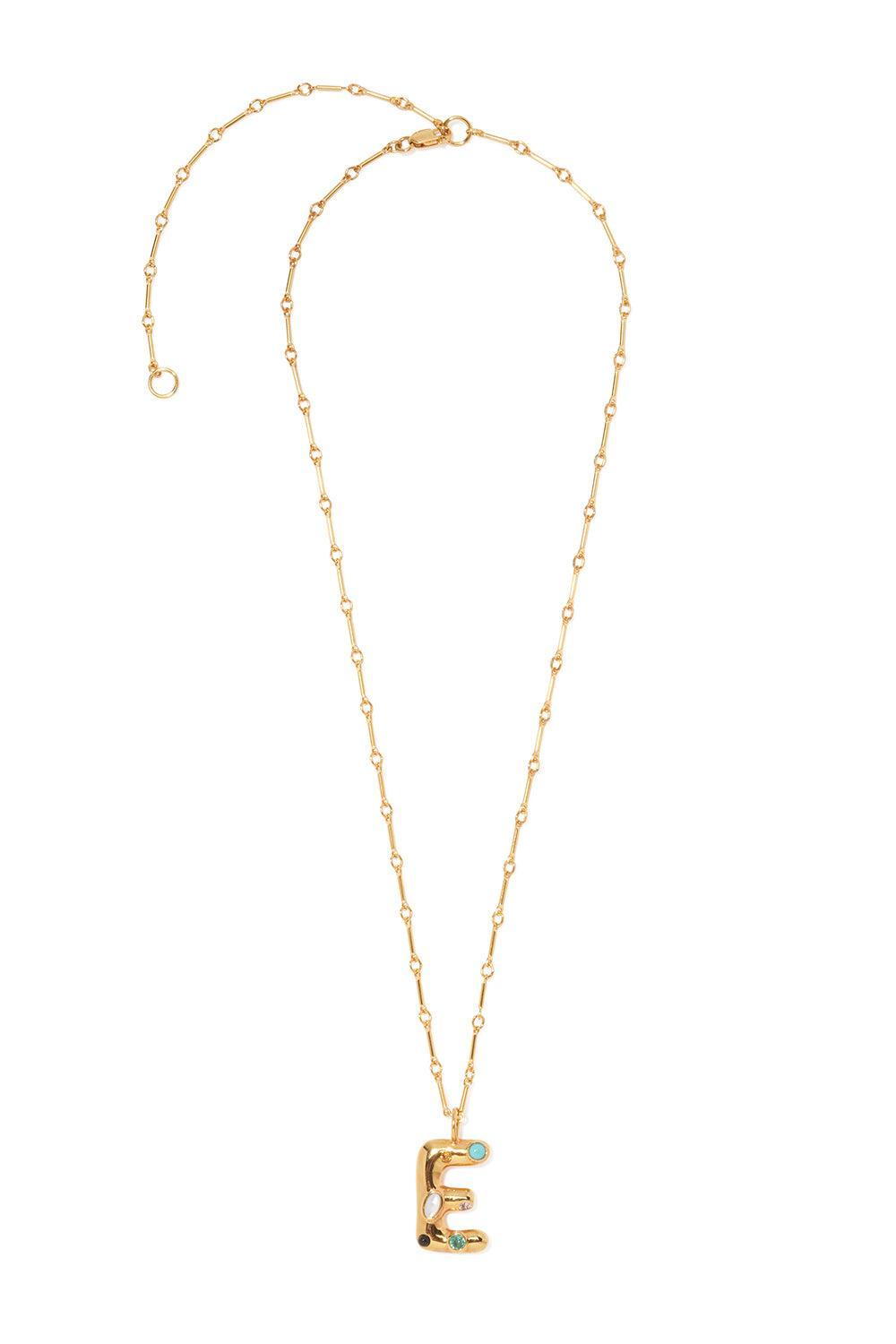 Confetti Letter Necklace-MULTI-A-JEWELRYBOUTIQUENECKLACE O-LIZZIE FORTUNATO